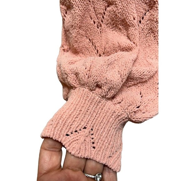 LC Lauren Conrad Rose Blush Dainty Sweater Size S - Picture 4 of 6